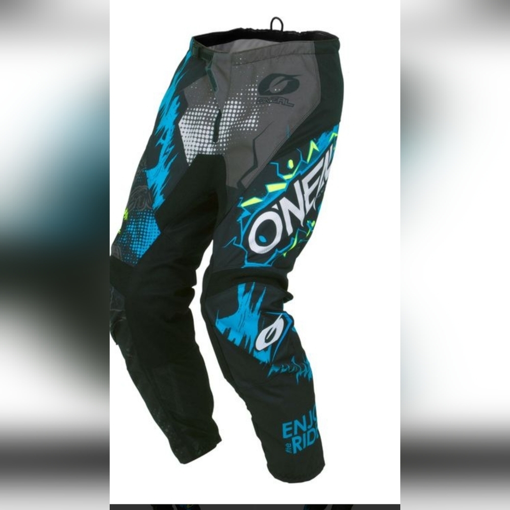 O'Neal Black and Blue Motocross Pants Size 28 Youth.